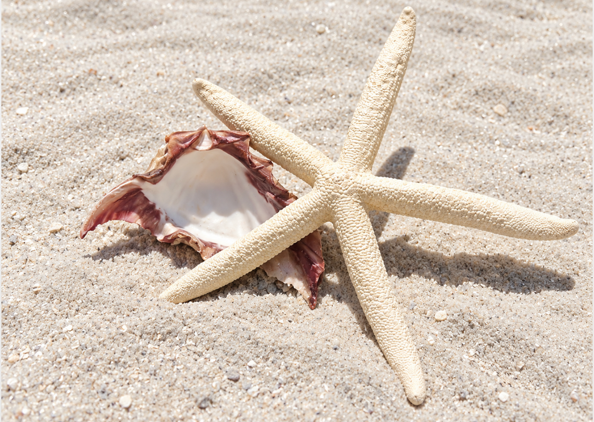 Natural Starfish Coastal Decor